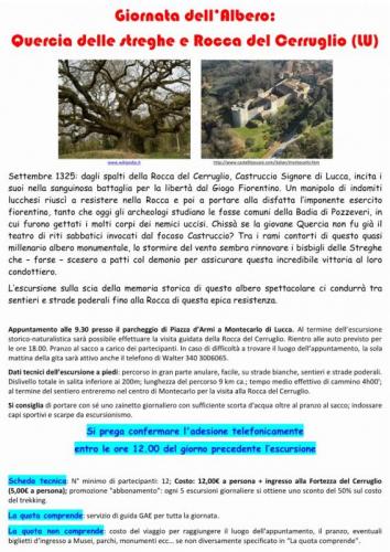 Quercia Delle Streghe E Rocca Del Cerruglio - Montecarlo