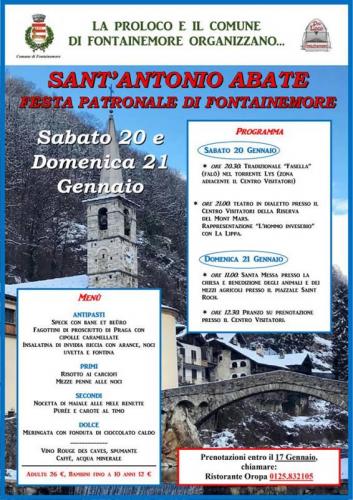 Festa Patronale Di Sant'antonio Abate - Fontainemore