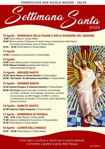 I Riti Della Settimana Santa A Salve - Salve