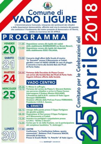 Festeggiamenti 25 Aprile - Vado Ligure