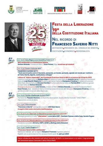 Celebrazioni Per Il 25 Aprile - Melfi