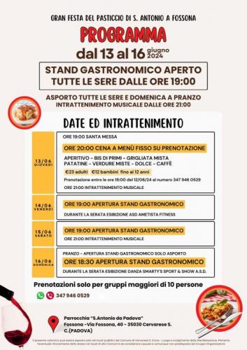 Gran Festa Del Pasticcio A Fossona - Cervarese Santa Croce