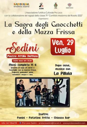 Sagra Degli Gnocchetti E Della Mazza Frissa - Sedini