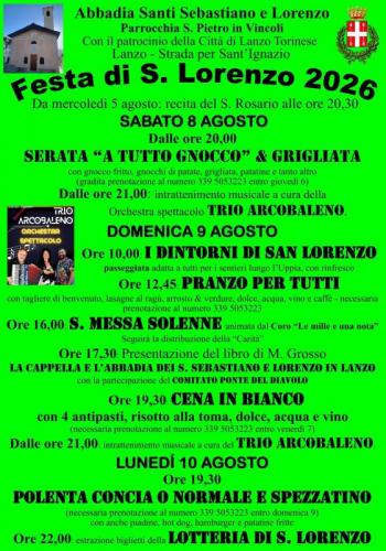 Festa Di San Lorenzo - Lanzo Torinese