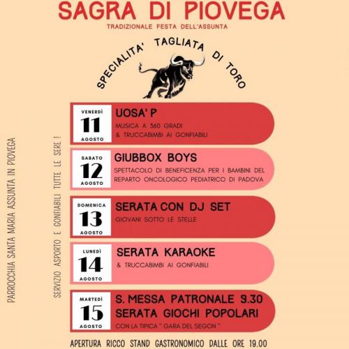 Festa Della Madonna Assunta A Piovega - Piove Di Sacco