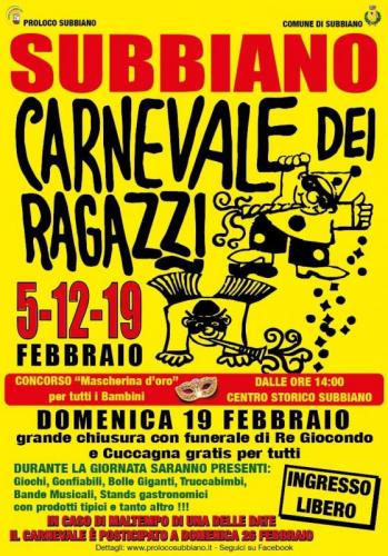 Carnevale Dei Ragazzi A Subbiano - Subbiano