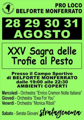 Sagra Delle Trofie Al Pesto - Belforte Monferrato