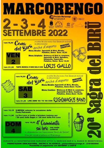 Sagra Del Biru A Marcorengo - Brusasco