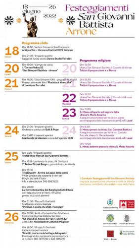 Festeggiamenti San Giovanni Battista A Arrone - Arrone