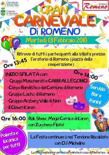 Il Gran Carnevale Di Romeno - Romeno