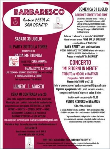 Antica Festa Di San Donato A Barbaresco - Barbaresco