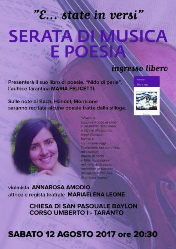 Serata Di Violino E Poesia A Taranto - Taranto