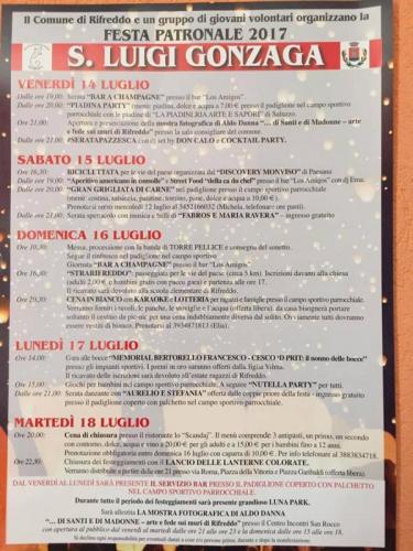 Festa Patronale Di San Luigi Gonzaga A Rifreddo - Rifreddo