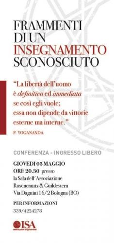 Frammenti Di Un Insegnamento Sconosciuto - Bologna