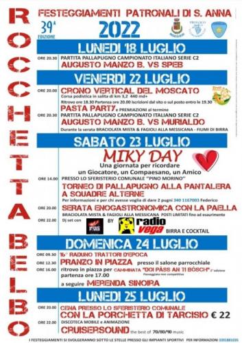Festa Patronale Di S. Anna - Rocchetta Belbo