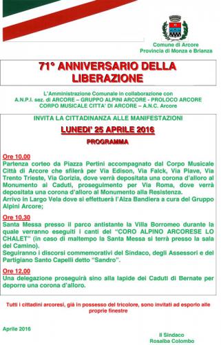 Festa Provinciale Di Liberazione - Arcore