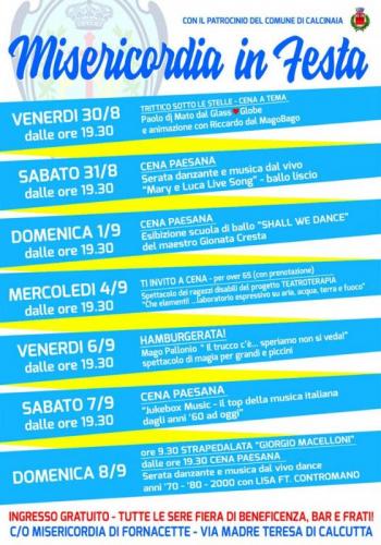 Festa Della Misericordia Di Fornacette - Calcinaia