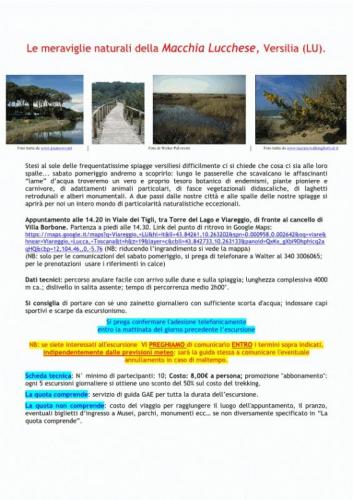 Le Meraviglie Naturali Della Macchia Lucchese - Viareggio