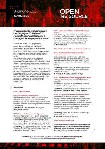 Open (re)source - Torino