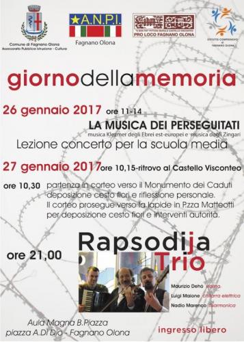 Giorno Della Memoria - Fagnano Olona