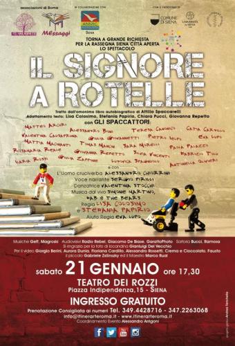 Il Signore A Rotelle - Siena