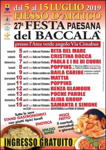 Festa Paesana Del Baccalà - Fiesso D'artico