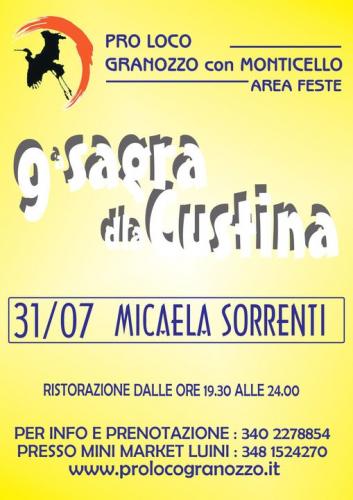 Sagra Dla Custina A Granozzo Con Monticello - Granozzo Con Monticello