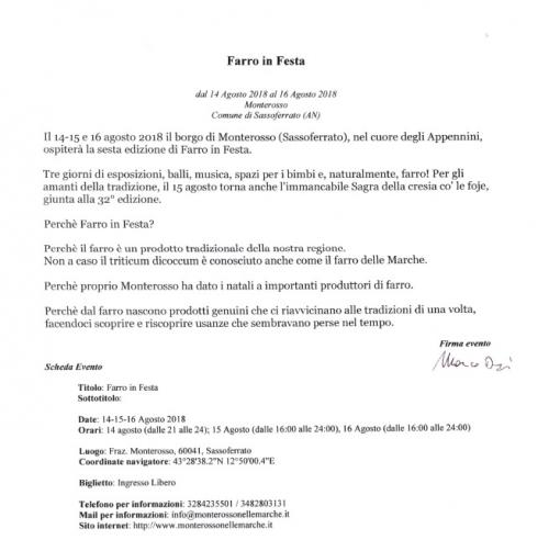 Farro In Festa - Sassoferrato