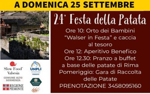 Festa Della Patata Di Rima - Alto Sermenza