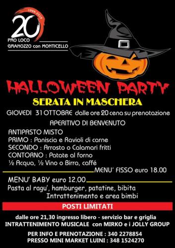 Halloween Party A Granozzo Con Monticello - Granozzo Con Monticello