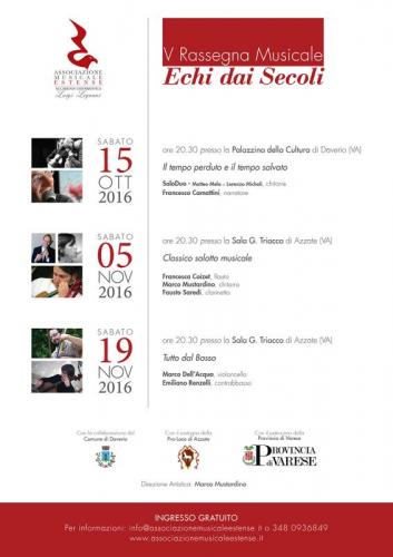 Rassegna Musicale ' Echi Dai Secoli ' - Daverio
