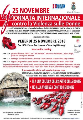 Giornata Internazionale Contro La Violenza Sulle Donne - Giaveno