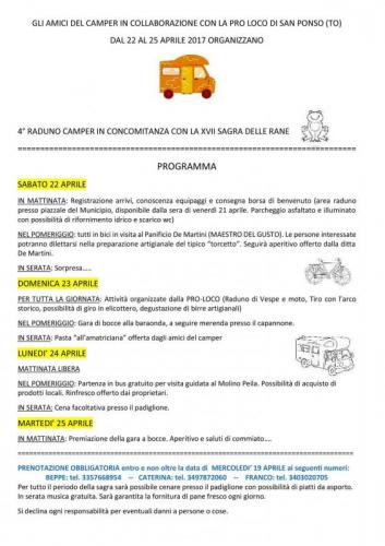 Raduno Camper - San Ponso