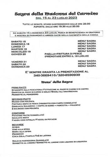 Sagra Della Madonna Del Carmine A Stanghella - Stanghella