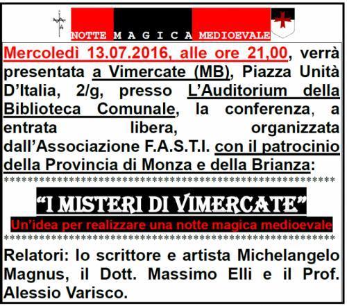 Viaggio Nei Misteri Della Brianza Templare Ed Esoterica - Vimercate