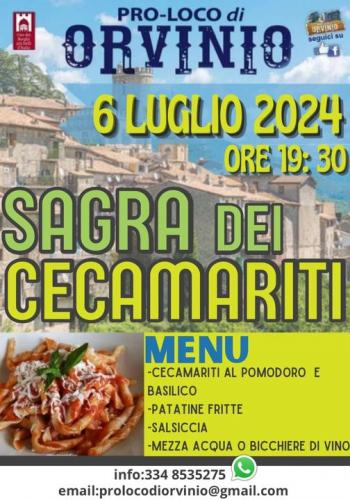 Sagra Dei Cecamariti A Orvinio  - Orvinio