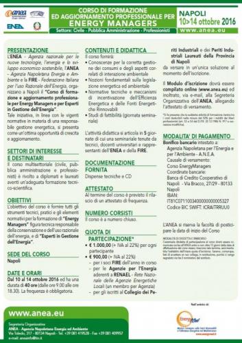 Corso Per Energy Managers - Napoli