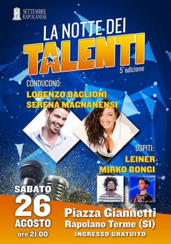 La Notte Dei Talenti - Rapolano Terme
