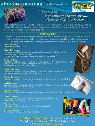 Corso Di Cucito E Sartoria - Itri