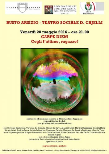 Carpe Diem Cogli L'attimo, Ragazzo - Busto Arsizio