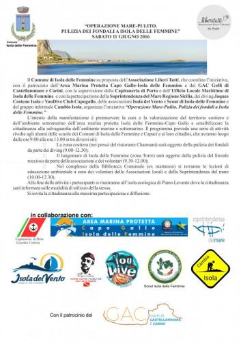 Operazione Mare Pulito - Isola Delle Femmine