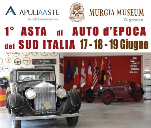 Asta Di Automobili D’epoca Del Sud Italia - Cassano Delle Murge