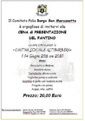 Cena Del Fantino - Asti