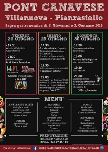 Sagra Gastronomica San Giovanni E San Gennaro - Pont-canavese