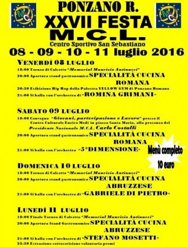 Festa M.c.l. - Ponzano Romano