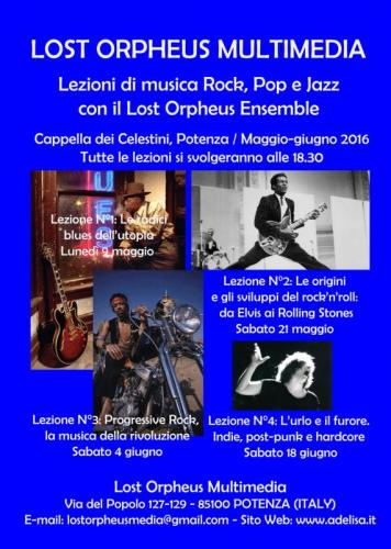 Lezione Di Musica Rock, Pop E Jazz  - Potenza