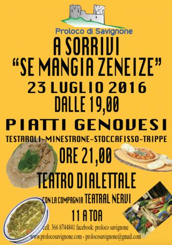 Se Mangia Zeneize - Savignone