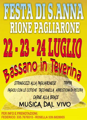 Festa Del Rione Pagliarone - Bassano In Teverina