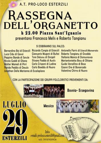 Rassegna Dell'organetto - Esterzili