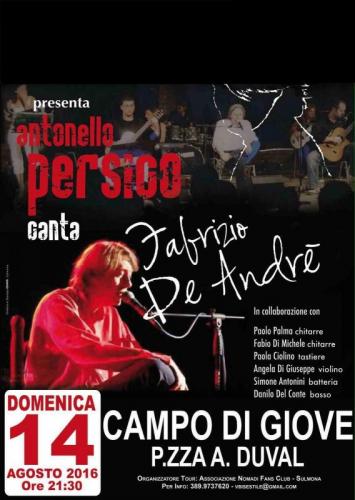 Antonello Persico Canta De Andrè - Campo Di Giove
